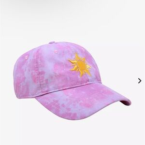 Disney Tangled Pink Tie-Dye Sun Dad Cap